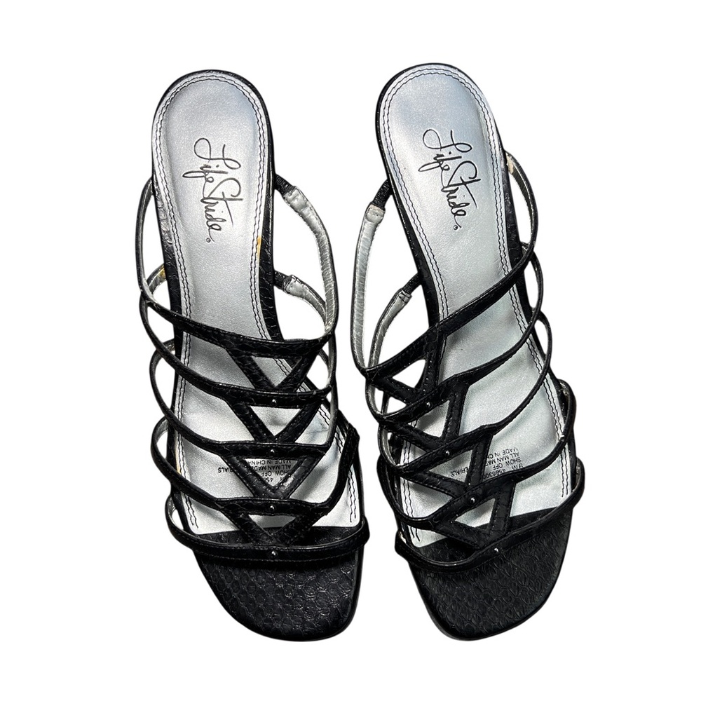 Sold Life Stride Black Strappy Sandals